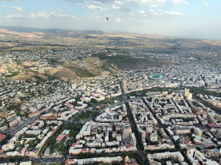 Fototapeta premium Fascinating view on Yerevan City, Capital of Armenia