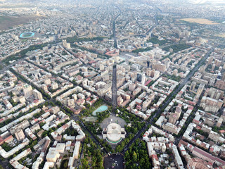 Fototapeta premium Fascinating view on Yerevan City, Capital of Armenia