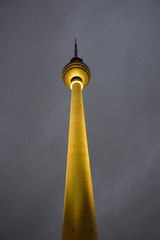Berlin radio tower at Alexanderplatz in Berlin Mitte
