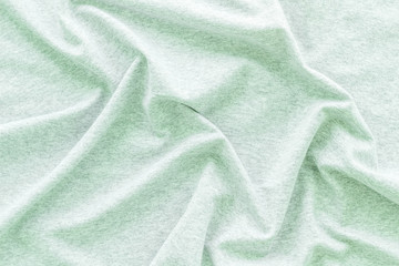 Abstract mint green fabric texture pattern top view mockup