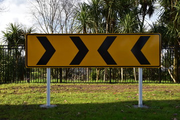 Traffic sign in Hamilton, New zealand