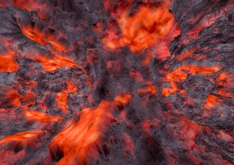 Lava crack ground mud textured background
