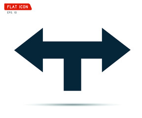 arrow Icon graphic, recycling logo vector illustration