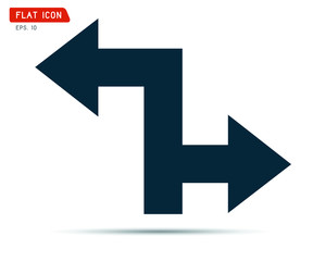 arrow Icon graphic, recycling logo vector illustration