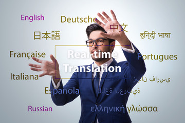 Concept of real time translation from foreign language