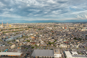 Niigata Cityscape from Above, Japan