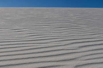 Sparkling sand dune at White Sands National Monument
