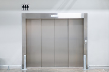 Heavy elevator in the modern building close up. © DG PhotoStock
