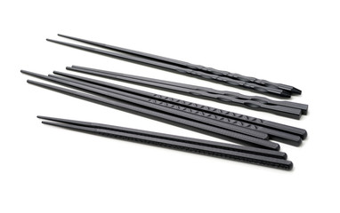 Chopsticks on white background 
