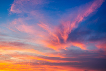 Beautiful sky during the sun rise background.