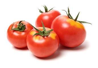 fresh tomato isolated on white background