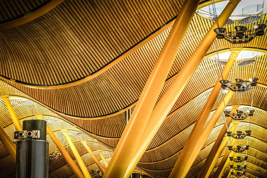 Interior View Of Roof Structure