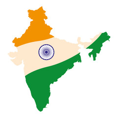 india independence day flat design