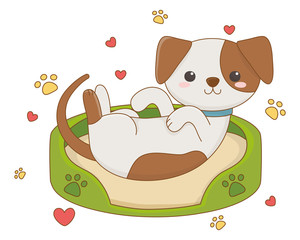 Isolated dog cartoon design vector illustrator