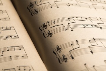 Fototapeta premium Music Book Close-Up