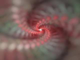 Cyan and Pink Spiral Blurred Fractal Background Image, Illustration - Vortex repeating spiral pattern, Symmetrical repeating geometric patterns. Abstract background