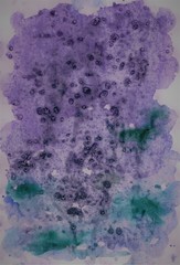 purple abstract watercolor background with  grains of salt