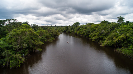 Fototapeta na wymiar Rio Inírida en Guainía en Colombia
