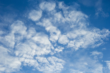 blue sky with white clouds