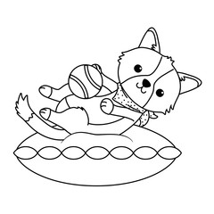 Dog cartoon design vector illustrator