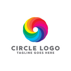 Colorful Circle Logo. Modern Forms and Abstract Colorful Circles Icons and Symbols.
