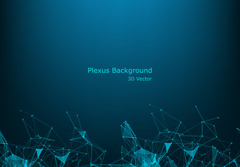 Network connection dots and lines. Technology background. Plexus. Big data background.