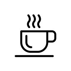 Cup of coffee icon vector symbol illustration
