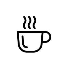 Cup of coffee icon vector symbol illustration