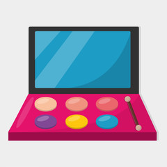 Fototapeta premium eyeshadow cosmetic isolated vector illustration