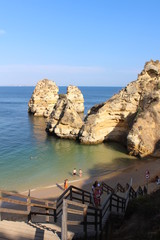 sea landscape, blue sky 