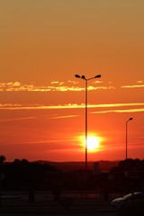 SUNSET SKY SUN SUNRISE ORANGE