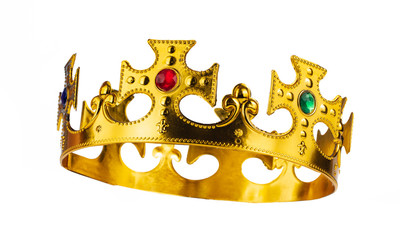 Crown of king isolated on a white background