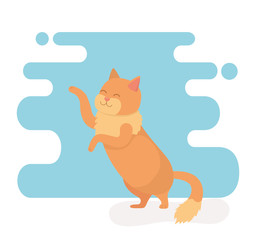 cute little cat mascot character