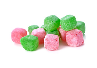 jelly candy isolated on white background