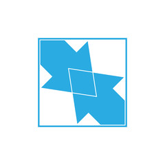 Obraz premium linked arrow symbol logo vector