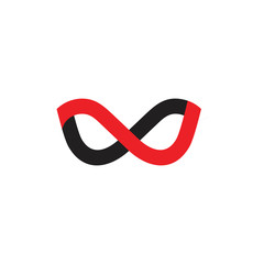 curves infinity line simple logo vector