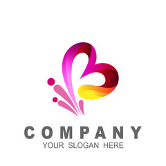 logo human and letter b design vector, charity icon , social and community symbol