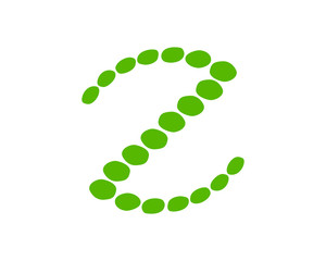 Z letter dot logo template