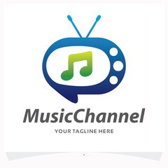 Music Channel Logo Design Template