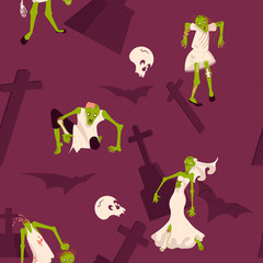 Halloween seamless pattern