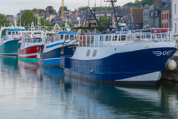 Honfleur, France - 06 01 2019: Fishing boats