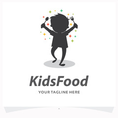 Kids Food Logo Design Template