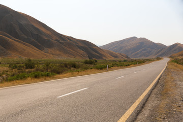 Road to the mountains. Xizi, Azerbaijan, road to the mountains