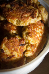 Fried meat pancakes