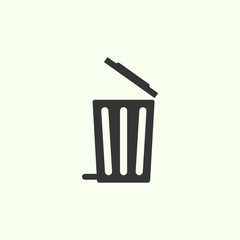 Dustbin icon. New trendy dustbin vector icon.