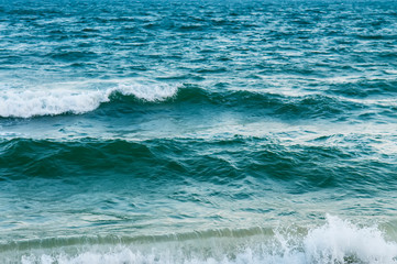 Fototapeta premium White waves on the beach