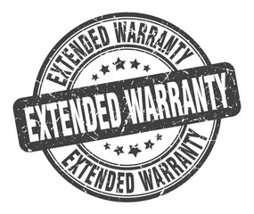 extended warranty stamp. extended warranty round grunge sign. extended warranty