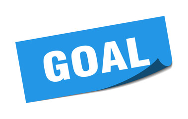 goal sticker. goal square isolated sign. goal