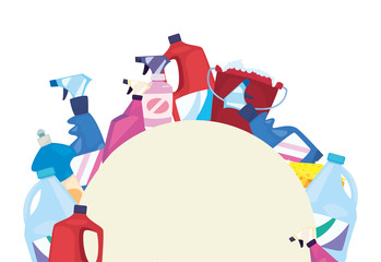 cleaning products and supplies design