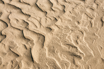 Sand mit Wellen Struktur